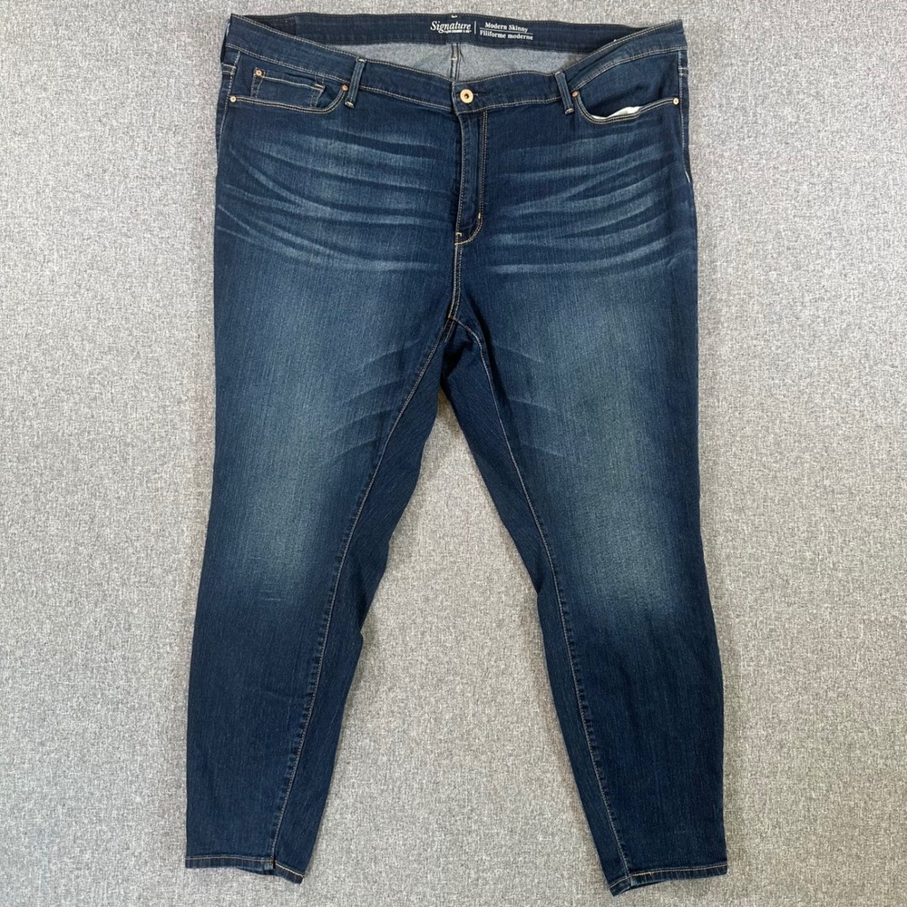 Signature by Levi Strauss & Co. Jeans Womens 26M Modern Skinny Dark Wash Stretch